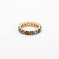 DELILAH ETERNITY RING - Disco Eros Finos -Handmade jewelry pearls crystal gems rings and chains (multicolor)