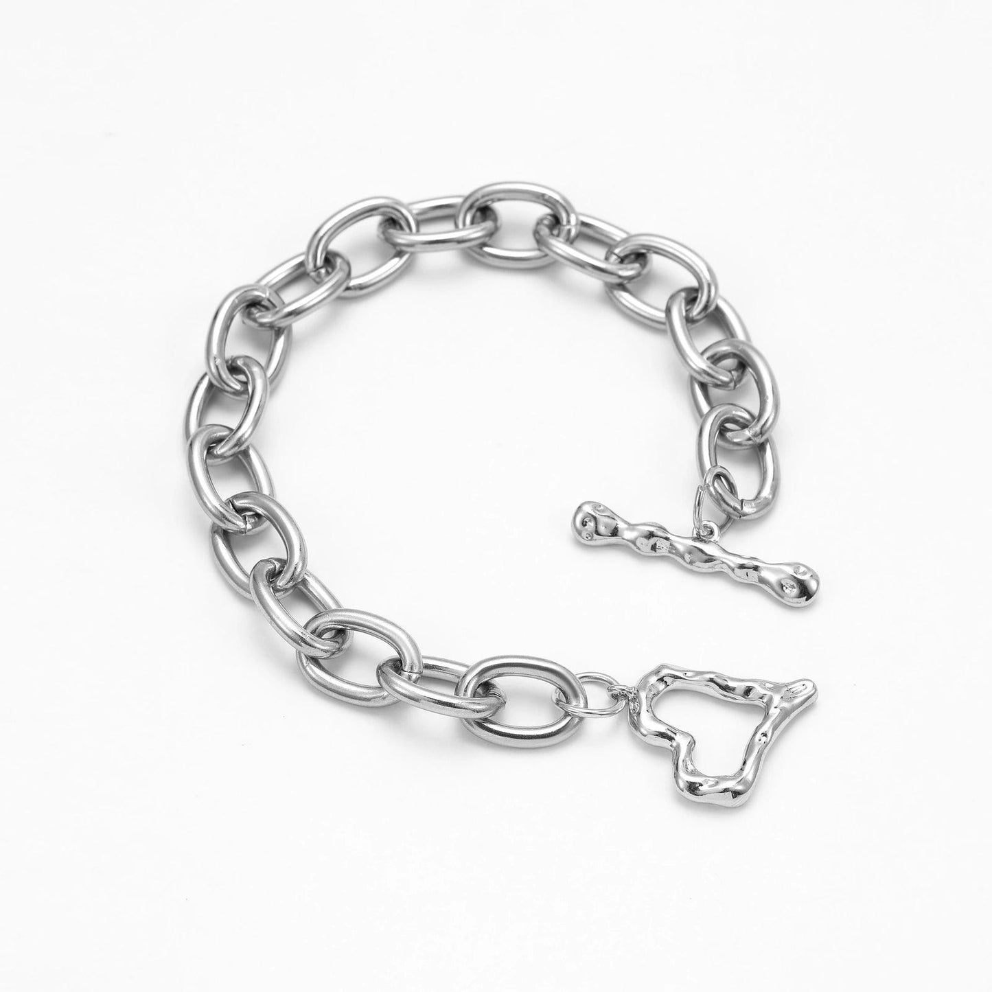 DOM DOLLA CHUNKY CABLE LINK BRACELET - Disco Eros Finos -Handmade jewelry pearls crystal gems rings and chains (just the chain)