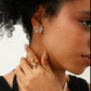 ELECTRIC DAISY ESSENTIAL EARRINGS - Disco Eros Finos -Handmade jewelry pearls crystal gems rings and chains