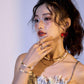 GEMS AND PEARLS SIGNATURE BRADED BRACELET - Disco Eros Finos -Handmade jewelry pearls crystal gems rings and chains (blue)