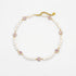 GEMS AND PEARLS SIGNATURE BRADED NECKLACE - Disco Eros Finos -Handmade jewelry pearls crystal gems rings and chains (purple)