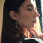 Hugging Under The Pearl Disco Ball Earrings - Disco Eros Finos -Handmade jewelry pearls crystal gems rings and chains