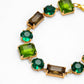 JAMMING JAMMING CRYSTAL BRACELET - Disco Eros Finos -Handmade jewelry pearls crystal gems rings and chains (matcha)