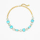 JAMMING JAMMING CRYSTAL CHOCKER NECKLACE - Disco Eros Finos -Handmade jewelry pearls crystal gems rings and chains (blue)