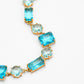 JAMMING JAMMING CRYSTAL CHOCKER NECKLACE - Disco Eros Finos -Handmade jewelry pearls crystal gems rings and chains (blue)