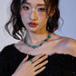 JAMMING JAMMING CRYSTAL CHOCKER NECKLACE - Disco Eros Finos -Handmade jewelry pearls crystal gems rings and chains (blue)
