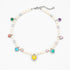 OVER THE RAINBOW PEARL CHARM NECKLACE - Disco Eros Finos -Handmade jewelry pearls crystal gems rings and chains