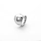 REVERSED DOME RING - Disco Eros Finos -Handmade jewelry pearls crystal gems rings and chains