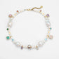 RHYTHM OF THE NIGHT PEARL AND GEM CHOKER - Disco Eros Finos -Handmade jewelry pearls crystal gems rings and chains