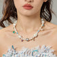 RHYTHM OF THE NIGHT PEARL AND GEM CHOKER - Disco Eros Finos -Handmade jewelry pearls crystal gems rings and chains
