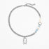 SHOOT FOR THE MOON, LAND AMONG THE STARS NECKLACE - Disco Eros Finos -Handmade jewelry pearls crystal gems rings and chains (Moon)
