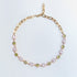 Sparkling Water Lillies multi gems choker Necklace - Disco Eros Finos aka DEF Jewelry - Eternity necklace (green)