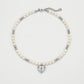 The Evil Eye Locket Pearl Choker - Disco Eros Finos - Sustainable jewelry - pearls crystal gems rings and chains