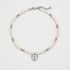 The Evil Eye Locket Pearl Choker - Disco Eros Finos - Sustainable jewelry - pearls crystal gems rings and chains