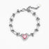 TRAPPED LOVE - THE THORNS BRACELET - Disco Eros Finos -Handmade jewelry pearls crystal gems rings and chains (pink)