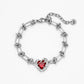 TRAPPED LOVE - THE THORNS BRACELET - Disco Eros Finos -Handmade jewelry pearls crystal gems rings and chains (red)
