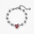 TRAPPED LOVE - THE THORNS BRACELET - Disco Eros Finos -Handmade jewelry pearls crystal gems rings and chains (red)