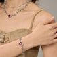 TRAPPED LOVE - THE THORNS BRACELET - Disco Eros Finos -Handmade jewelry pearls crystal gems rings and chains (red)