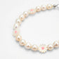 WILDFLOWERS ESSENTIAL PEARL BRACELET - Disco Eros Finos -Handmade jewelry pearls crystal gems rings and chains (pink)